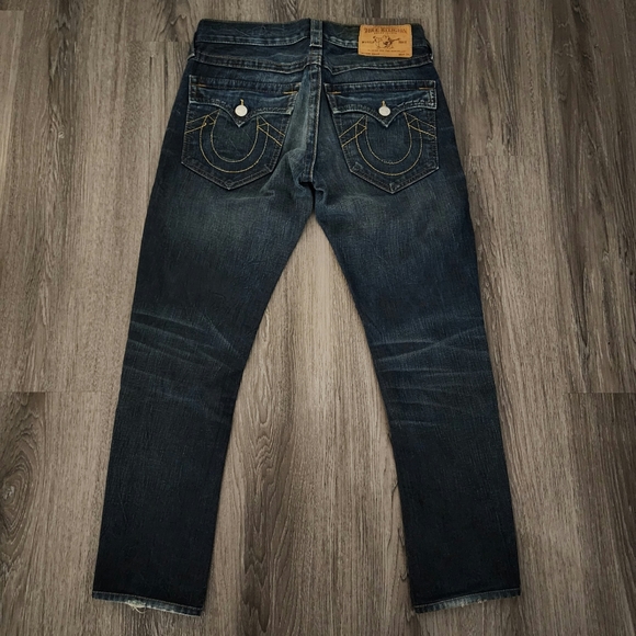 Vintage x True Religion BILLY Dark Wash Blue Jean - Picture 4 of 10